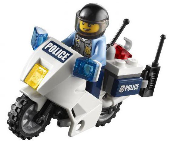 Lego policajný motocykel