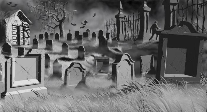 Sen: cintorín, hroby - prečo sen?