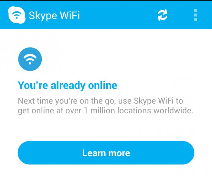 Nastavenia spojenia Skype s internetom
