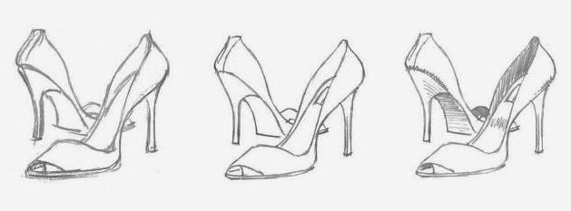 Ako nakresliť klasický model topánky s podpätkami? Veľmi jednoduché! Skúste to!