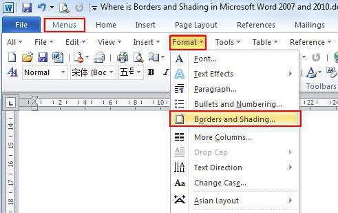 ako odstrániť farebné pozadie v programe Word 2010 