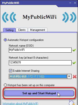 wifi program pre distribúciu internetu