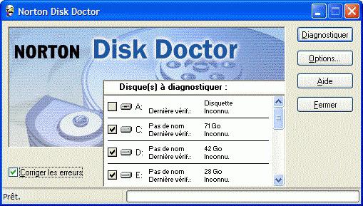 diagnostika testovacích programov na pevnom disku 