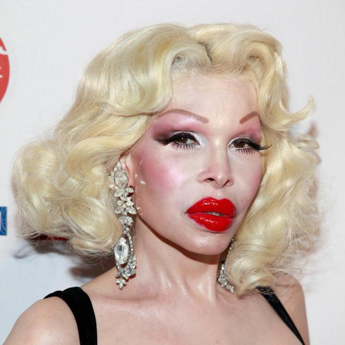 Amanda Lepore: životný model pred a po operácii