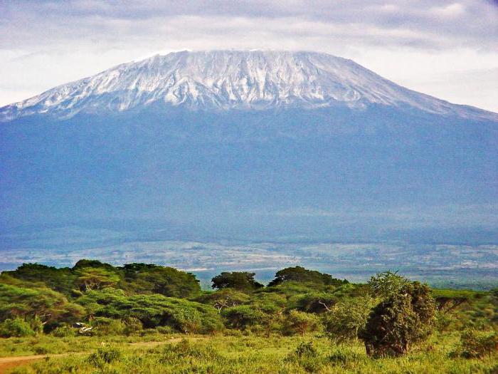 Afrika: zemepisné súradnice sopky Kilimanjaro