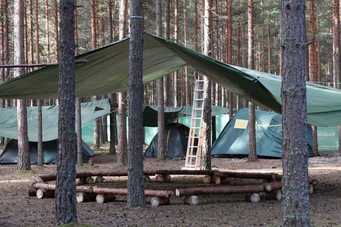 camping stan v regióne Leningrad