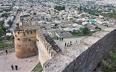 Odpočívaj v Derbent, Dagestan. Kaspické more