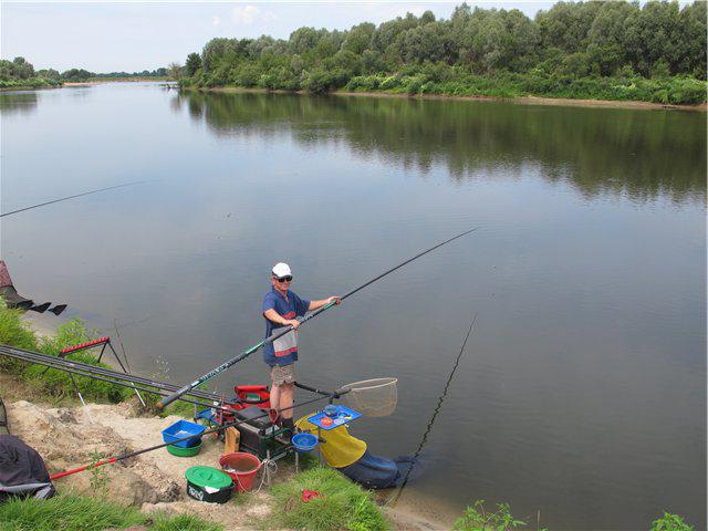 Kapr rybolovu v regióne Dnepropetrovsk 