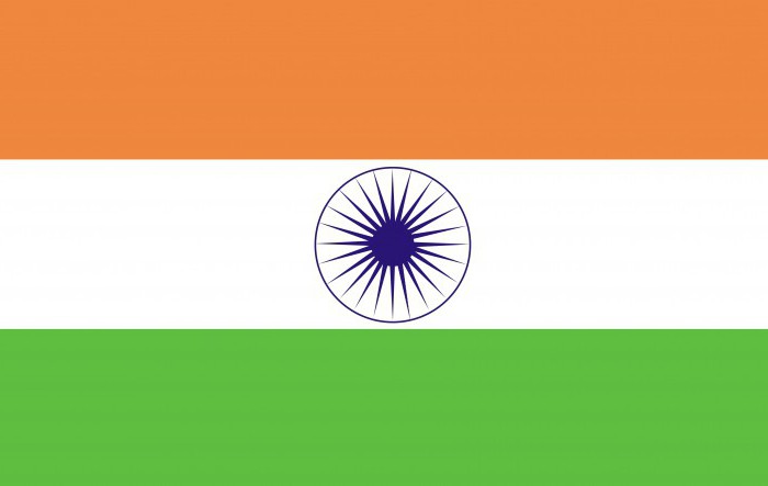 Vlajka a erb Indie